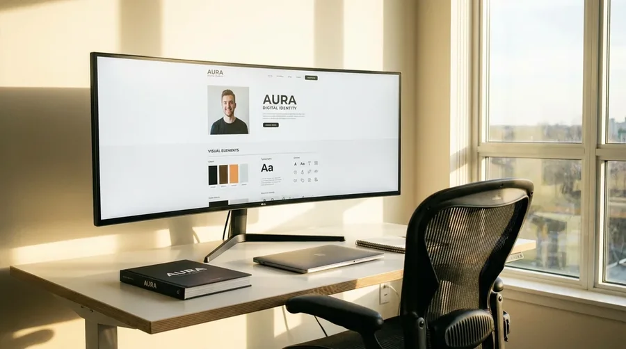 Clean profile layout design